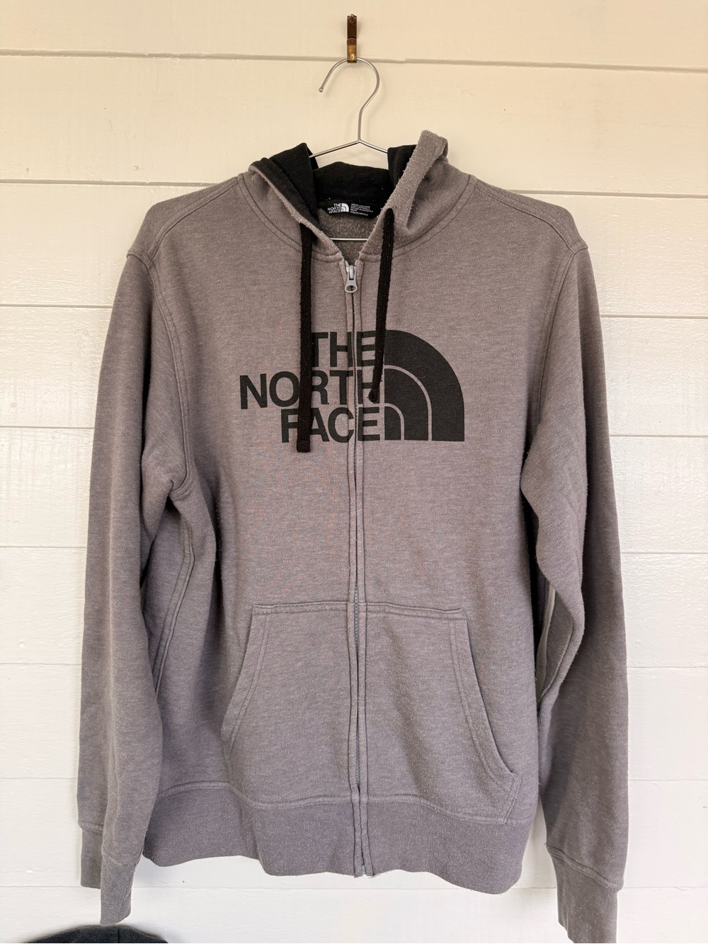 The North Face Charcoal Gray Full-Zip Logo Hoodie